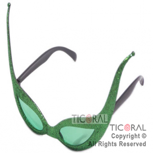 ANTEOJO HS3295-5 VERDE GATO ALARGADO x 1